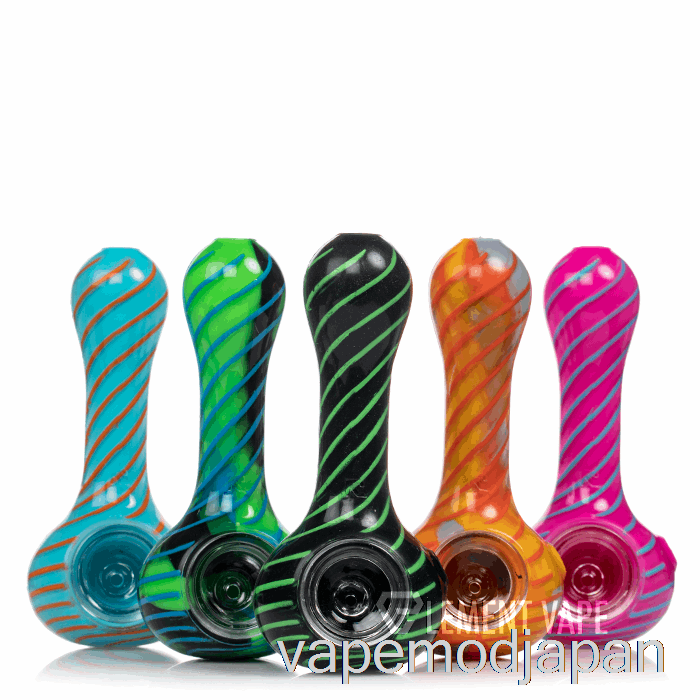 VAPE MOD EYCE ORAFLEX スパイラルシリコンスプーン ブルー/ホワイト